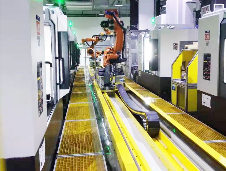 電機殼體精加工無人化生產(chǎn)線